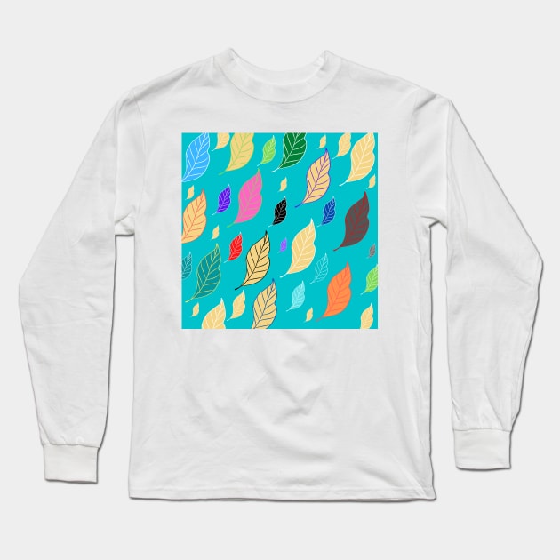 Colorful leaves Long Sleeve T-Shirt by satyam012